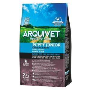 Arquivet Puppy Junior croquettes pour chiots Poulet et riz 3kg